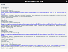 Tablet Screenshot of massagealwaysperfect.com